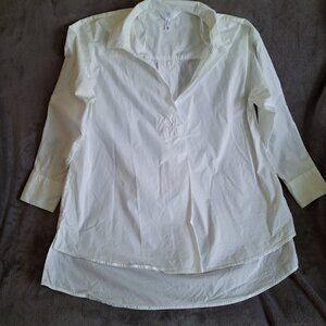 White Cotton Shirt Long Sleeve XL